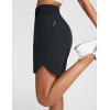 imagebaleaf Womens Athletic Shorts 7 Inch Long Running Workout Hiking Shorts High Waisted Quick Dry Zipper Pockets UPF50Black