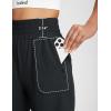 imagebaleaf Womens Athletic Shorts 7 Inch Long Running Workout Hiking Shorts High Waisted Quick Dry Zipper Pockets UPF50Black