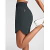 imagebaleaf Womens Athletic Shorts 7 Inch Long Running Workout Hiking Shorts High Waisted Quick Dry Zipper Pockets UPF50Dark Grey