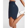 imagebaleaf Womens Athletic Shorts 7 Inch Long Running Workout Hiking Shorts High Waisted Quick Dry Zipper Pockets UPF50Navy