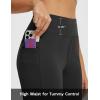 imagebaleaf Womens Bermuda Shorts 12quot Long Knee Length Running Athletic High Waist Zipper Pocket Quick Dry Loose FitBlack