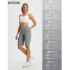 imagebaleaf Womens Bermuda Shorts 12quot Long Knee Length Running Athletic High Waist Zipper Pocket Quick Dry Loose FitDark Gray