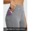 imagebaleaf Womens Bermuda Shorts 12quot Long Knee Length Running Athletic High Waist Zipper Pocket Quick Dry Loose FitDark Gray