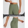 imagebaleaf Womens Business Casual Pants Stretch Travel Pants On Airplane with Zipper Pockets Dressy Slacks Golf Work Pull onArmy Green