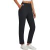 imagebaleaf Womens Business Casual Pants Stretch Travel Pants On Airplane with Zipper Pockets Dressy Slacks Golf Work Pull onBlack