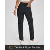 imagebaleaf Womens Business Casual Pants Stretch Travel Pants On Airplane with Zipper Pockets Dressy Slacks Golf Work Pull onBlack
