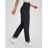 imagebaleaf Womens Business Casual Pants Stretch Travel Pants On Airplane with Zipper Pockets Dressy Slacks Golf Work Pull onBlack