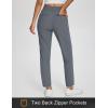 imagebaleaf Womens Business Casual Pants Stretch Travel Pants On Airplane with Zipper Pockets Dressy Slacks Golf Work Pull onGrey