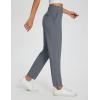 imagebaleaf Womens Business Casual Pants Stretch Travel Pants On Airplane with Zipper Pockets Dressy Slacks Golf Work Pull onGrey