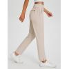imagebaleaf Womens Business Casual Pants Stretch Travel Pants On Airplane with Zipper Pockets Dressy Slacks Golf Work Pull onKhaki