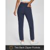 imagebaleaf Womens Business Casual Pants Stretch Travel Pants On Airplane with Zipper Pockets Dressy Slacks Golf Work Pull onNavy