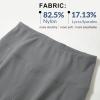 imagebaleaf Womens Capri Leggings with Pockets High Waisted Knee Length Capris Stretch for Casual Yoga Pants Workout ExerciseGraphite Gray