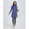 imagebaleaf Womens Fleece Dress Sweatshirt Winter Dress Tunic Long Warm Quarter Zip Up Pullover Jackets with Pocket OutdoorNavy Blue