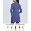 imagebaleaf Womens Fleece Dress Sweatshirt Winter Dress Tunic Long Warm Quarter Zip Up Pullover Jackets with Pocket OutdoorNavy Blue