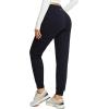 imagebaleaf Womens Fleece Lined Joggers Water Resistant Thermal Hiking Pants Sweatpants Track Pants Winter Clothes Running GearBlack