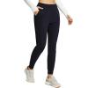 imagebaleaf Womens Fleece Lined Joggers Water Resistant Thermal Hiking Pants Sweatpants Track Pants Winter Clothes Running GearBlack