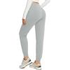 imagebaleaf Womens Fleece Lined Joggers Water Resistant Thermal Hiking Pants Sweatpants Track Pants Winter Clothes Running GearLight Grey