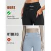 imagebaleaf Womens Fleece Lined Leggings High Waisted Water Resistant Winter Warm Running Thermal Pants Zipper PocketBlack