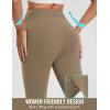 imagebaleaf Womens Fleece Lined Leggings High Waisted Water Resistant Winter Warm Running Thermal Pants Zipper PocketBrown