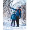 imagebaleaf Womens Fleece Lined Leggings High Waisted Water Resistant Winter Warm Running Thermal Pants Zipper PocketNavy