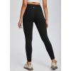 imagebaleaf Womens High Waist Leggings with Pocket Hiking Pants Tummy Control 3 Pocket for Athletic Outdoor RunningBlack