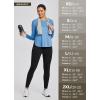 imagebaleaf Womens High Waist Leggings with Pocket Hiking Pants Tummy Control 3 Pocket for Athletic Outdoor RunningBlack