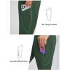 imagebaleaf Womens High Waist Leggings with Pocket Hiking Pants Tummy Control 3 Pocket for Athletic Outdoor RunningDark Army Green