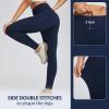 imagebaleaf Womens High Waist Leggings with Pocket Hiking Pants Tummy Control 3 Pocket for Athletic Outdoor RunningNavy
