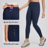 imagebaleaf Womens High Waist Leggings with Pocket Hiking Pants Tummy Control 3 Pocket for Athletic Outdoor RunningNavy