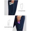 imagebaleaf Womens High Waist Leggings with Pocket Hiking Pants Tummy Control 3 Pocket for Athletic Outdoor RunningNavy