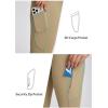 imagebaleaf Womens High Waist Leggings with Pocket Hiking Pants Tummy Control 3 Pocket for Athletic Outdoor RunningTannin