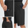 imagebaleaf Womens Hiking Long Shorts 9quot11quot Quick Dry Hiking Bermuda Cargo for Curvy Lightweight Knee Length Shorts Pockets11 Inch Black