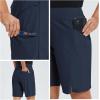 imagebaleaf Womens Hiking Long Shorts 9quot11quot Quick Dry Hiking Bermuda Cargo for Curvy Lightweight Knee Length Shorts Pockets9 Inch 2023blue
