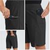 imagebaleaf Womens Hiking Long Shorts 9quot11quot Quick Dry Hiking Bermuda Cargo for Curvy Lightweight Knee Length Shorts Pockets9 Inch Black
