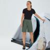 imagebaleaf Womens Hiking Long Shorts 9quot11quot Quick Dry Hiking Bermuda Cargo for Curvy Lightweight Knee Length Shorts Pockets9 Inch Dark Army Green