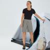 imagebaleaf Womens Hiking Long Shorts 9quot11quot Quick Dry Hiking Bermuda Cargo for Curvy Lightweight Knee Length Shorts Pockets9 Inch Grey