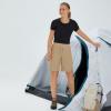 imagebaleaf Womens Hiking Long Shorts 9quot11quot Quick Dry Hiking Bermuda Cargo for Curvy Lightweight Knee Length Shorts Pockets9 Inch Khaki