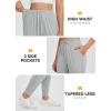 imagebaleaf Womens Joggers Pants Ultra Soft Comfy Sweat Pants Running Athletic Lounge Relaxed Fit Tapered Leg with PocketsLight Gray