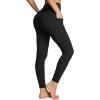 imagebaleaf Womens Leggings with Pockets Tummy Control Workout High Waisted Athletic Running 78 Ultra Soft Gym Yoga Ankle PantsBlack