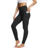 imagebaleaf Womens Leggings with Pockets Tummy Control Workout High Waisted Athletic Running 78 Ultra Soft Gym Yoga Ankle PantsBlack