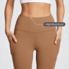 imagebaleaf Womens Leggings with Pockets Tummy Control Workout High Waisted Athletic Running 78 Ultra Soft Gym Yoga Ankle PantsCaramel Caf