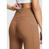 imagebaleaf Womens Leggings with Pockets Tummy Control Workout High Waisted Athletic Running 78 Ultra Soft Gym Yoga Ankle PantsCaramel Caf