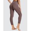 imagebaleaf Womens Leggings with Pockets Tummy Control Workout High Waisted Athletic Running 78 Ultra Soft Gym Yoga Ankle PantsDark Brown