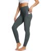 imagebaleaf Womens Leggings with Pockets Tummy Control Workout High Waisted Athletic Running 78 Ultra Soft Gym Yoga Ankle PantsDark Grey
