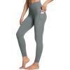 imagebaleaf Womens Leggings with Pockets Tummy Control Workout High Waisted Athletic Running 78 Ultra Soft Gym Yoga Ankle PantsGray