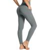 imagebaleaf Womens Leggings with Pockets Tummy Control Workout High Waisted Athletic Running 78 Ultra Soft Gym Yoga Ankle PantsGray