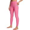 imagebaleaf Womens Leggings with Pockets Tummy Control Workout High Waisted Athletic Running 78 Ultra Soft Gym Yoga Ankle PantsHot Pink