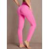 imagebaleaf Womens Leggings with Pockets Tummy Control Workout High Waisted Athletic Running 78 Ultra Soft Gym Yoga Ankle PantsHot Pink
