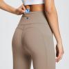 imagebaleaf Womens Leggings with Pockets Tummy Control Workout High Waisted Athletic Running 78 Ultra Soft Gym Yoga Ankle PantsLight Brown