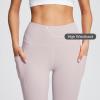 imagebaleaf Womens Leggings with Pockets Tummy Control Workout High Waisted Athletic Running 78 Ultra Soft Gym Yoga Ankle PantsLight Purple